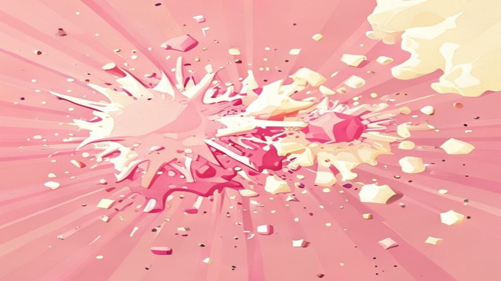 Illustration de la transformation d'un bonbon en version lyophilisée croustillante — style KRAKK